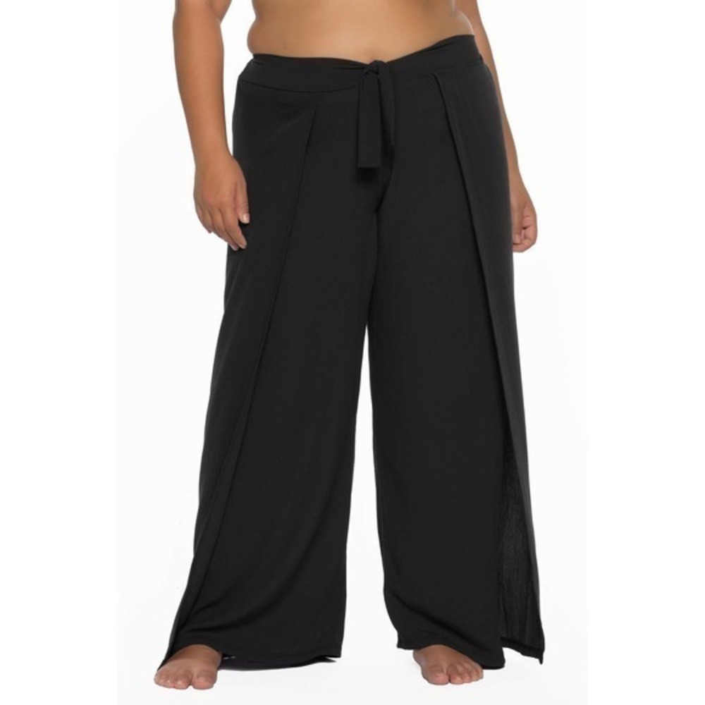 BECCA ETC Plus Size Modern Muse Tie-Waist Cover-Up Pants